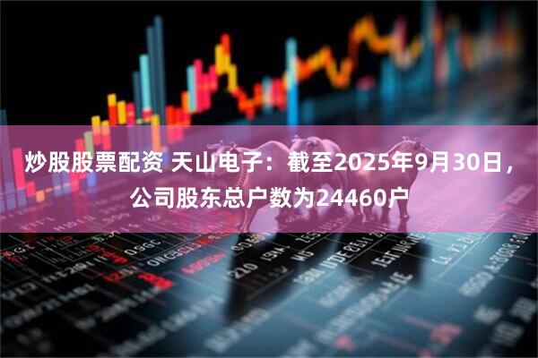 炒股股票配资 天山电子：截至2025年9月30日，公司股东总户数为24460户